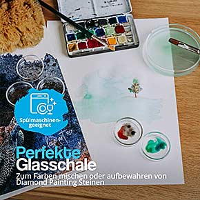 Innovative Petrischale als waschbare Farbpalette, perfekt für Maler und Bastler.
