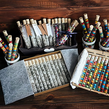 Reagenzgläser mit Korken als Give-Away