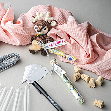 Reagenzglas mit Korken für Geldgeschenke und Gutscheine