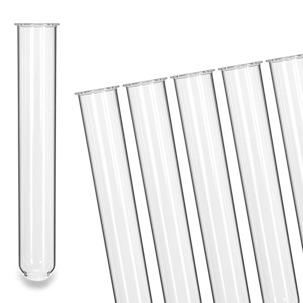 Reagenzglas mit Bördelrand ohne Verschluss 160x24mm