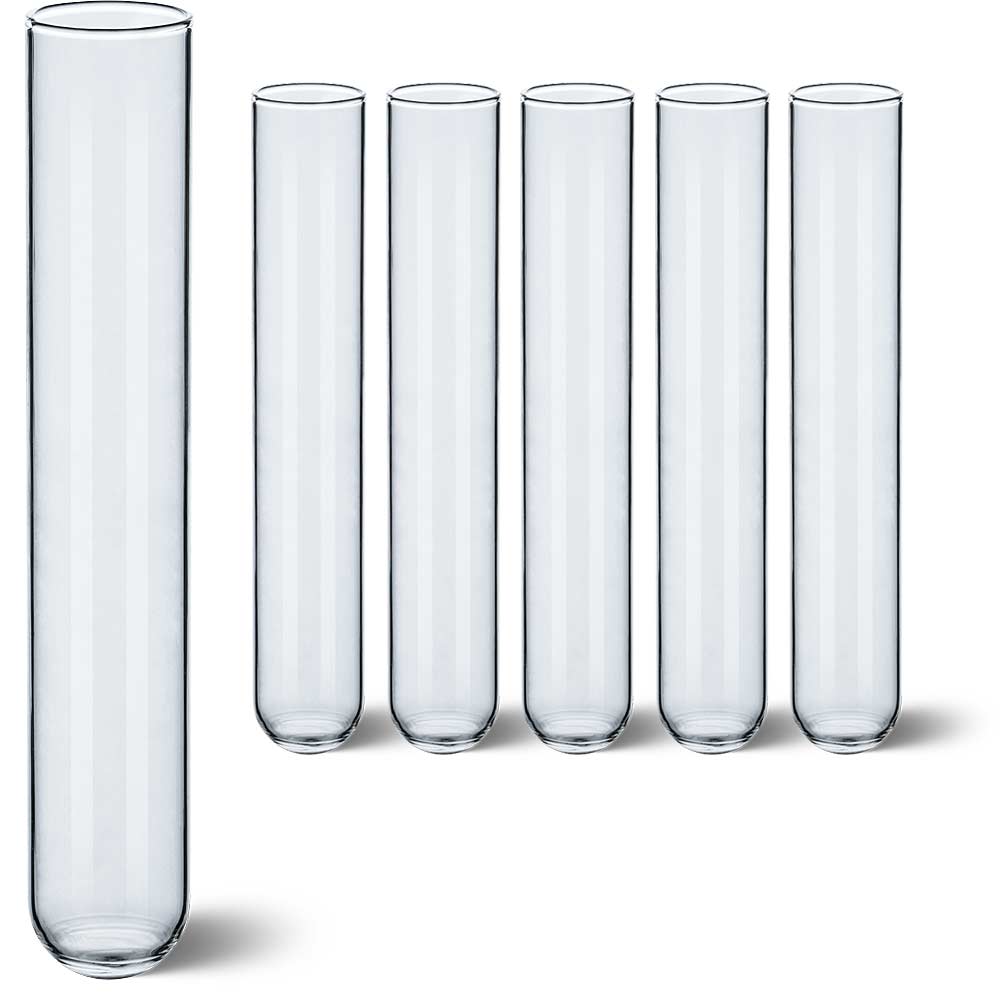 Tuuters Reagenzgläser aus Glas mit Rundboden in verschiedenen Größen