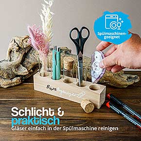 Schlichter Schreibtisch Organizer zur Aufbewahrung von Büroaccessoires, Schere, Stifte, Trockenblumen