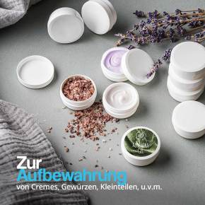 Kunststoff Cremedose für verschiedene Cremes, Lotionen, 