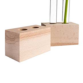 Gewürzständer aus Holz mit Reagenzgläsern - Dekorativ Küchenaccessoires Gewürzständer aus Holz mit Reagenzgläsern - Dekorativ Küchenaccessoires