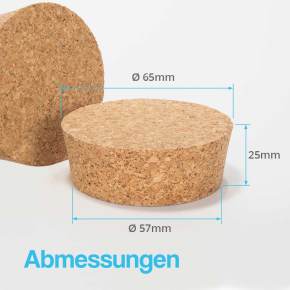 Fasskorken 25x66-57mm