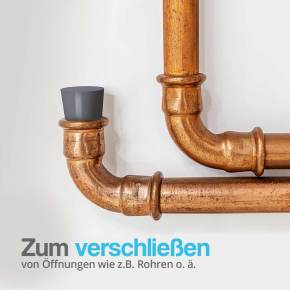 Gummistopfen zum verschließen von Rohren, Wasserschläuchen oder ähnlichen