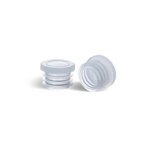 Verschluss aus Kunststoff mit Lamellen für guten Halt. Verschiedene Größen erhältlich - 14mm