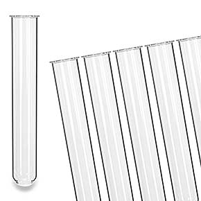 Reagenzglas mit Bördelrand ohne Verschluss 160x24mm