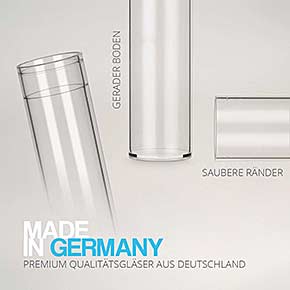 Reagenzglas aus Kunststoff ohne Verschluss - Made in Germany