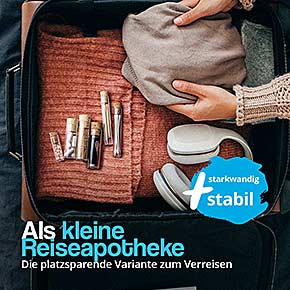  Robuste Kunststoff Reagenzgläser als kompakte Reiseapotheke für Tabletten, Wattestäbchen, Zahnstocher