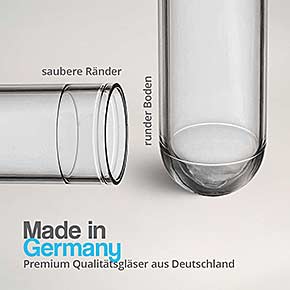 Reagenzglas aus Kunststoff mit Rundboden - Made in Germany