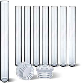 Labor-Reagenzglas mit flexiblem Lamellenverschluss – ideal für Proben