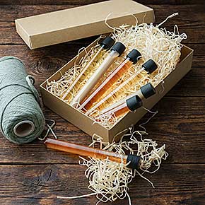 Reagenzglas Set mit Schraubverschluss – ideal für Flüssigkeiten, Proben oder kleine Präsente zum selbst Befüllen