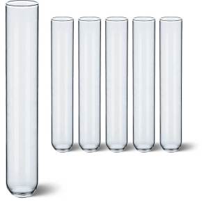 Reagenzglas aus Kalk-Soda-Glas ohne Verschluss, geeignet für Labor, Dekoration und kreative Projekte