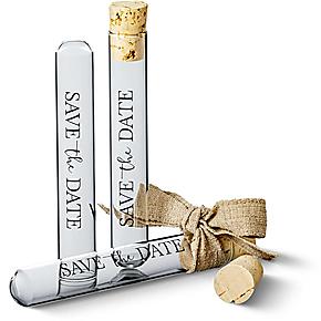 Save the Date Reagenzglas - leer zum Befüllen