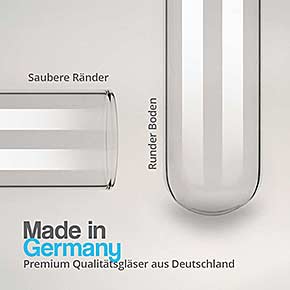 Reagenzglashalter aus schwarzem Acrylglas - Made in Germany