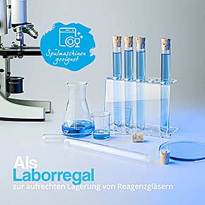 5-Loch Reagenzglashalter aus Acryl 20,5mm Labor