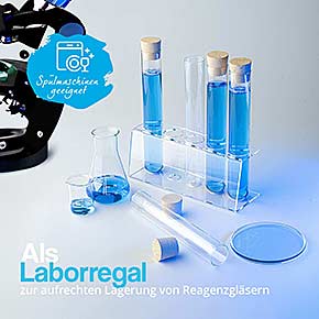 5-Loch Reagenzglashalter aus Acryl 30,5mm Labor