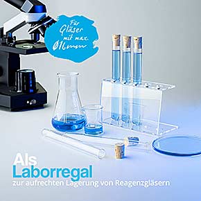 5-Loch Reagenzglashalter aus Acryl 16,5mm Labor