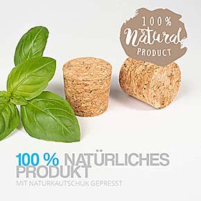 Press-Korken 100 Prozent natürliches Produkt