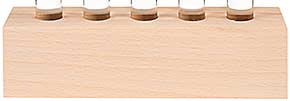 Reagenzglashalter aus Holz 5-Loch individuell bedruckt
