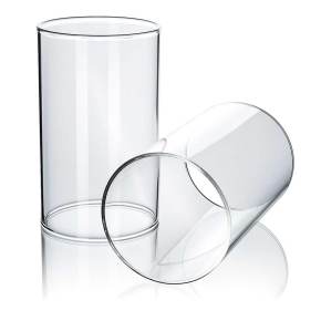 Windlichtglas ohne Boden in modernem Design, ideal für stilvolle Beleuchtung und Dekoration