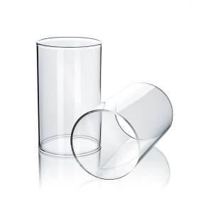Windlichtglas ohne Boden in modernem Design, ideal für Teelichter und kleine Kerzen