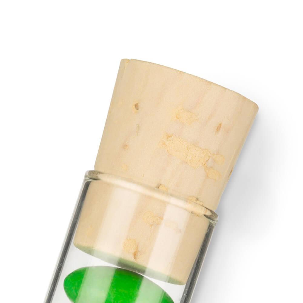 Spitzkorken im 16mm Reagenzglas