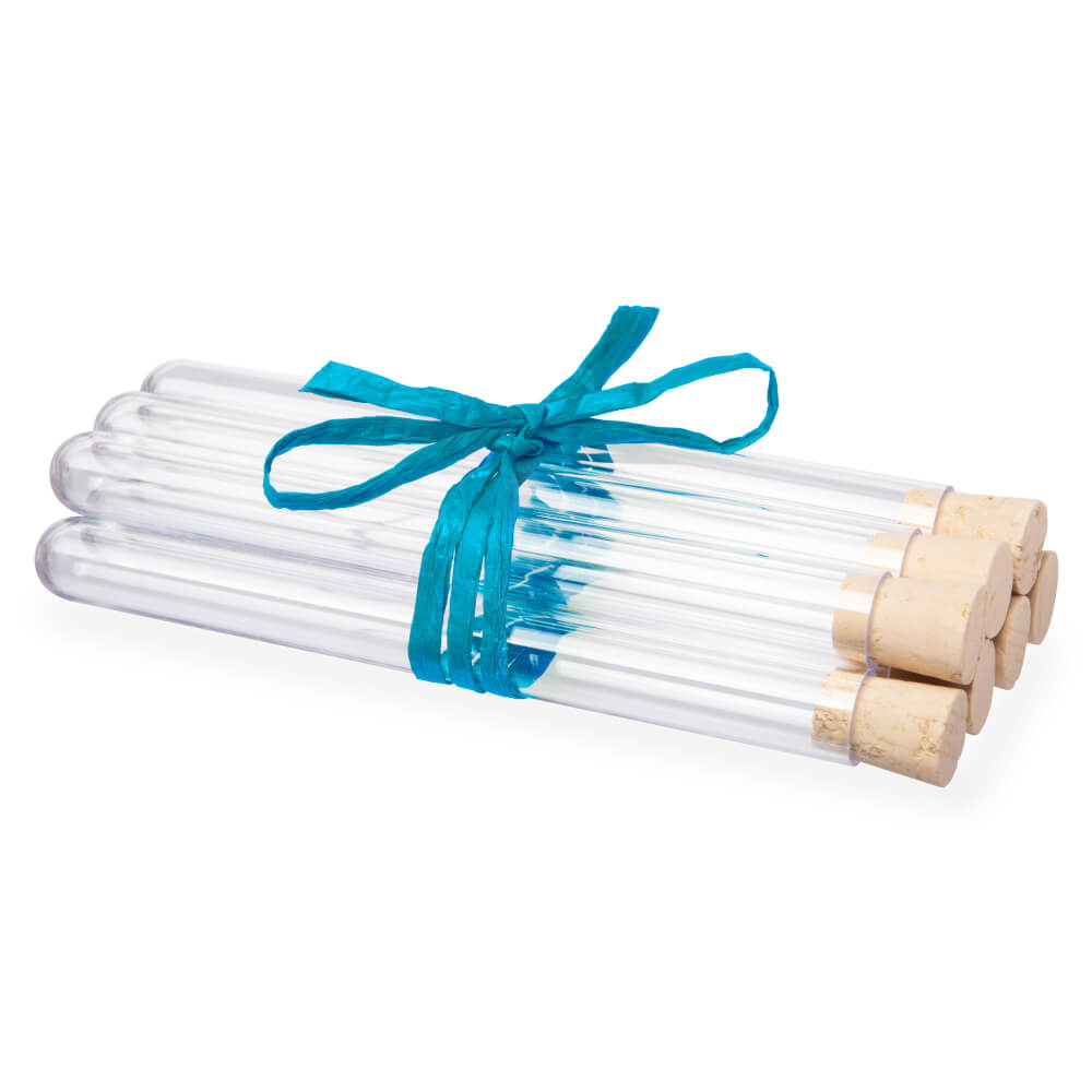 Tuuters Kunststof reageerbuizen met rode sluiting, buisjes, 75 x 12 mm, 100 stuks