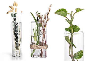 Blumenvasen aus Glas