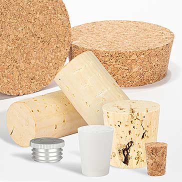 Bastelkoren,Naturkorken, Verschlüße aus Kunststoff